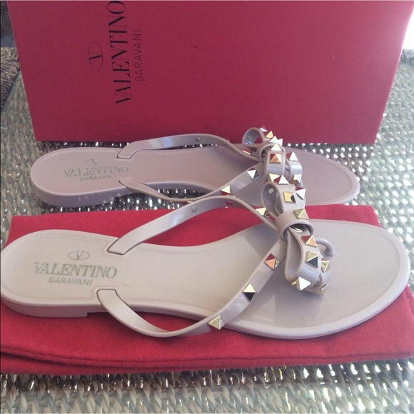 VALENTINO JELLY ROCK STUD SANDALS - Picture 5 of 8